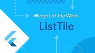 ListTile Flutter Widget of the Week [upl. by Lehcor]