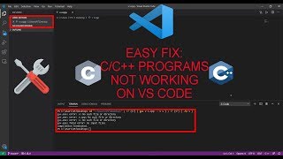 FIX CC PROGRAMS NOT RUNNING PROPERLY ON VS CODE EASY FIX  100 WORKING [upl. by Cynera713]