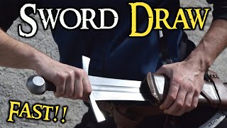 Sword Drawing Techniques  Medieval Knightly Sword [upl. by Aggappora]