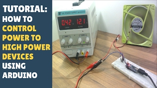 TUTORIAL How to control power to high power devices using Arduino Using a transistor [upl. by Hsuk]