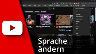 Youtube Sprache ändern  Youtube auf Deutsch umstellen ✅ Tutorial [upl. by Hcir]