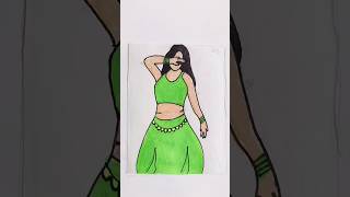 Aaj ki Raat art song shorts trending viralvideo drawing [upl. by Quartus328]