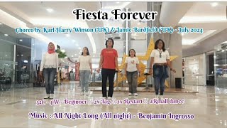 🎶 Fiesta Forever  Line dance demo by aRmall dance [upl. by Wettam598]