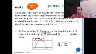 Math 302 Diploma Prep  6 polynomial applications [upl. by Eunice]