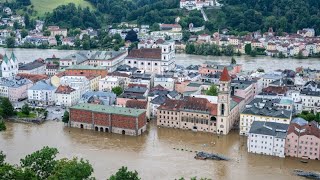 Passau ruft Katastrophenfall wegen Hochwasser aus [upl. by Nasus]