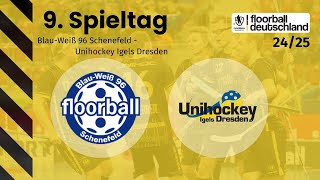 BlauWeiß 96 Schenefeld vs Unihockey Igels Dresden  9 Spieltag  1 FloorballBL Herren 2425 [upl. by Sldney533]