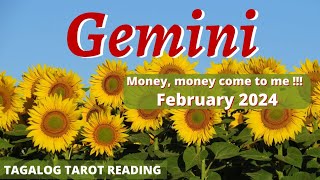 Gemini  MAGIGING ABALA KA SISIKAT KA 🙏🤑  Money February 2024  Tagalog Tarot Reading [upl. by Pinter]