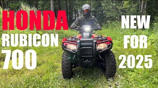 2025 HONDA RUBICON 700 we rode it first in Canada [upl. by Aicatsanna100]