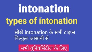 b a english grammar intonation intonation in english rising falling intonation  phonetics [upl. by Cordier]