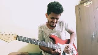 Ma Handawala Bathiya amp Santhush version Lead Guitar Solo cover by Matheesh Warakapitiya [upl. by Aticnemrac]