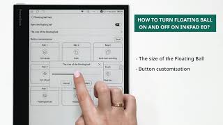 How to turn Floating ball on and off on PocketBook InkPad Eo [upl. by Bernarr]