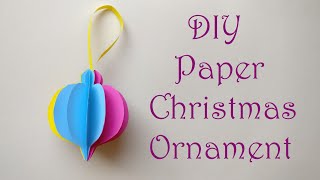 How To Make Paper Christmas Ornament  Ukras za jelku od papira  Lampioni od papira [upl. by Assirol]