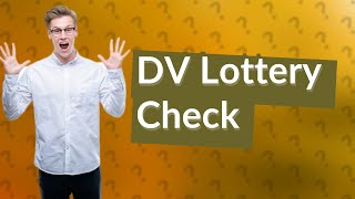 How to check dv lottery 2024 status [upl. by Nac171]