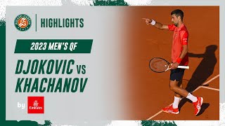 Djokovic vs Khachanov Quarterfinal Highlights  RolandGarros 2023 [upl. by Iaverne]