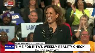 Kamala Harris Teleprompter Stops Working and So Does She [upl. by Lotti71]