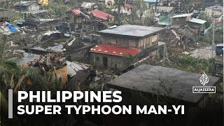 Trail of destruction as Super Typhoon Manyi lashes the Philippines [upl. by Mara672]