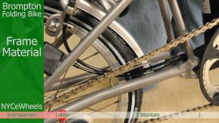 Brompton folding bike  Titanium or Steel [upl. by Helprin]