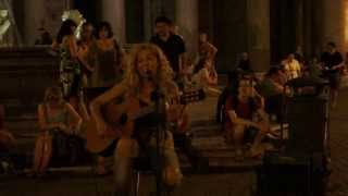 Betty Candelieri sings at The Pantheon Rome Italy 30813 [upl. by Euqinad805]