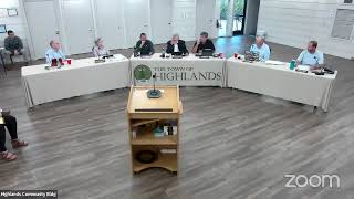 Town of Highlands Regular Board of Commissioners Meeting  September 19 2024 [upl. by Rehpoitsirhc380]