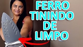 LIMPEZA DO FERRO DE PASSAR ROUPAS RÁPIDA E FÁCIL  Receitas de Casa Dicas Simples [upl. by Novad705]