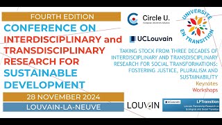 Conference on Interdisciplinary and Transdisciplinary Research for Sustainable Development [upl. by Ploch]