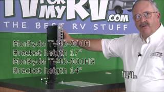 MORryde TV40001 amp TV1003 Desktopbasemount RV TV Mount [upl. by Nydia]