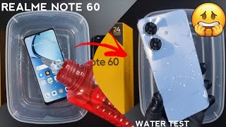 Realme Note 60 iP64 Water Test 💦💧 The Very First Water Test Of Realme Note 60 [upl. by Ardath]