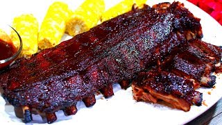 Tender Juicy BBQ Ribs Recipe  Oven baked bbq barbecue ribs [upl. by Auohs251]