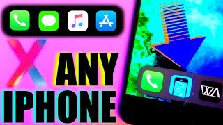 HOW TO GET IPHONE X DOCK ON ANY IPHONE  GET IPHONE X DOCK ON IOS 11 FOR ANY IOS DEVICE NO JAILBREAK [upl. by Naj]