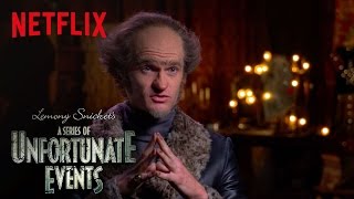 Lemony Snickets A Series of Unfortunate Events  An Unfortunate Actor on Acting  Netflix [upl. by Kiker]