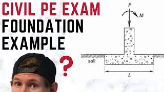 Civil PE Exam  Foundations Example [upl. by Poucher]