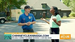 ATLANTA NEWS FIRST PEACHTREE CLEANING Your Chimney Duct Gutter and Power washing Pros In Atlanta [upl. by Htabazile]