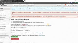 CentOS WebPanel  Enable Mod Security [upl. by Agnimod]