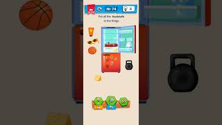 Level 74  Put all foodstuff in the fridge  IQ Boost  walkthrough viral iqboost trending [upl. by Oaoj91]