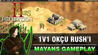 AoE2  1v1 ARCHER RUSH Mayans  Arabia  Türkçe [upl. by Briney]