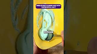 Toothpaste amp Salt The Ultimate Cleaning Combo cleaningtips homehacks diy [upl. by Aissirac]