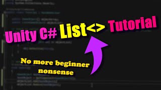 Using Lists in Unity C  Beginner tutorial [upl. by Blen]