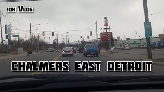 Driving Down Chalmers East side Detroit [upl. by Ayaet45]