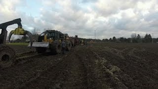 CHIPPER STUCK 3 SKIDDERS 1 DOZER [upl. by Nevuer119]