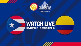 PUR v COL  Full Basketball Game  FIBA Women’s Olympic PreQualifying Tournament Colombia 2023 [upl. by Onitram]