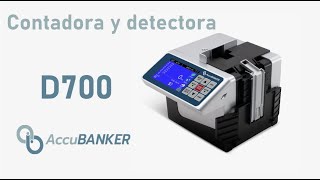 D700 AccuBANKER guía de inicio rápido [upl. by Nelhsa]