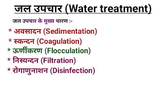 Treatment of water sedimentation coagulation flocculation filtration disinfection [upl. by Onitselec394]