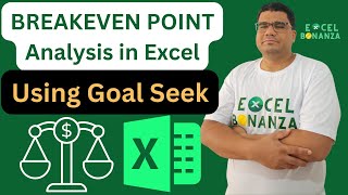 Excel Goal seek tutorial  Breakeven point analysis [upl. by Allx]