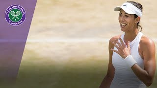 Garbiñe Muguruza knocks out world no 1 Kerber at Wimbledon 2017 [upl. by Ariem]