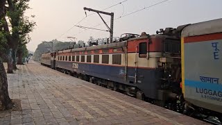 Konark Express pushed by double WAG7 Locomotives [upl. by Lareneg]