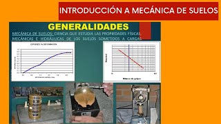 INTRODUCCIÓN  MECÁNICA DE SUELOS  CLASE1 [upl. by Linden]