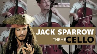 Pirates of the Caribbean Jack Sparrow theme  Cello [upl. by Aikenahs]