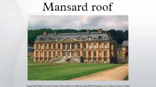 Mansard roof [upl. by Ilse]