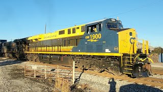 Csx trains ft Csxt 1900 Bham AL 111524 [upl. by Araed]