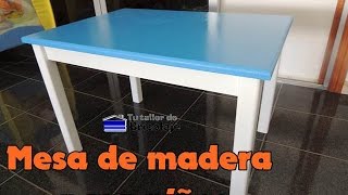 👉‍‍ Cómo hacer una MESA de madera para NIÑOS [upl. by Witkin797]